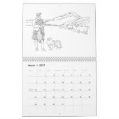 Schottische Highlander, Burgen und Hunde Kalender (Mär 2027)