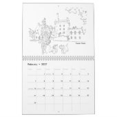 Schottische Highlander, Burgen und Hunde Kalender (Feb 2027)