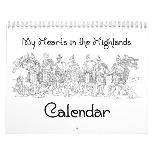 Schottische Highlander und Burgen CALENDAR Kalender (Titelbild)