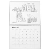 Schottische Highlander und Burgen CALENDAR Kalender (Mär 2027)
