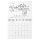 Schottische Highlander und Burgen CALENDAR Kalender (Feb 2027)