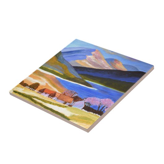 Schottische Highlands 2 Fliese (Seite)