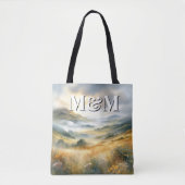 Schottische Highlands-Ästhetik, Monogramm Modern Tasche (Vorderseite)