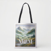 Schottische Highlands-Ästhetik, Monogramm Modern Tasche (Vorderseite)