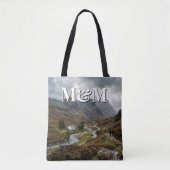Schottische Highlands-Ästhetik, Monogramm Modern Tasche (Vorderseite)