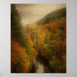 Schottische Highlands im Herbst Poster