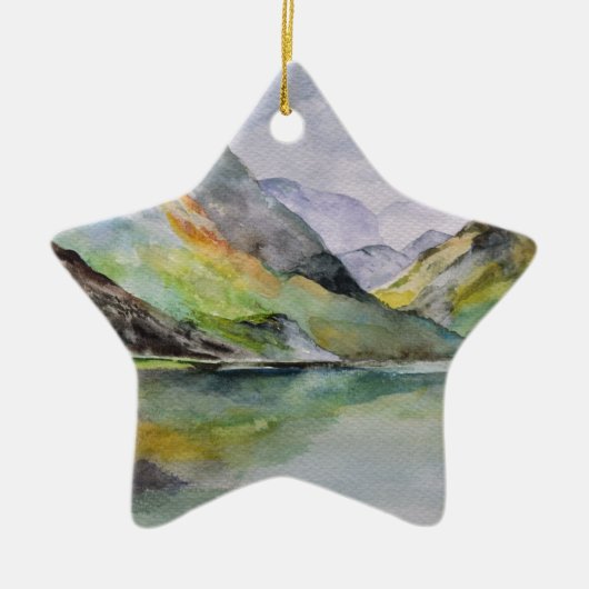 Schottische Highlands Keramik Ornament (Vorne)