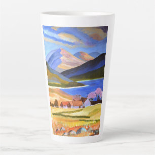 Schottische Highlands-Latte-Tasse Milchtasse
