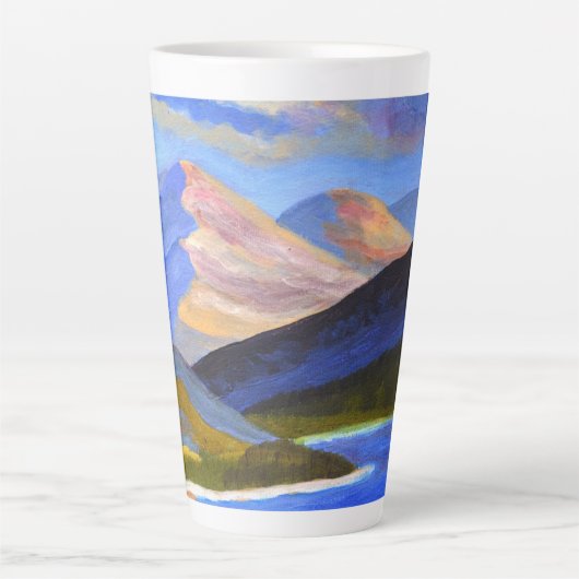 Schottische Highlands-Latte-Tasse Milchtasse (Vorderseite)