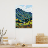 Schottische Highlands Poster (Küche)
