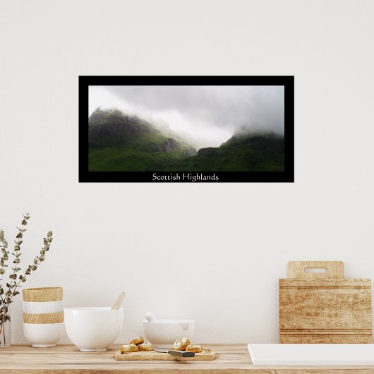 Schottische Highlands Poster (Küche)