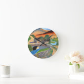 Schottische Highlands Runde Wanduhr (Zuhause)