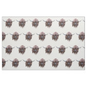 Schottische Hochland-Kuh in der Farbe Stoff (Fat Quarter (45,7 x 55,9 cm))