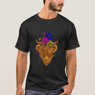 Schottische Hochland-Kuh Kuh Whisperer Landwirtsch T-Shirt