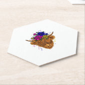 Schottische Hochland-Kuh Kuh Whisperer Landwirtsch Untersetzer (angewinkelt)