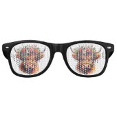 Schottische Hochland-Kuh-Sonnenbrille Partybrille (Vorderseite)