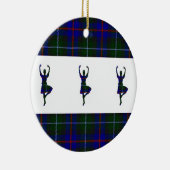 Schottische Hochland-Tänzer doppelseitig Keramik Ornament (Rechts)