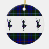 Schottische Hochland-Tänzer doppelseitig Keramik Ornament (Vorne)