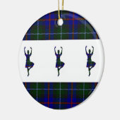 Schottische Hochland-Tänzer doppelseitig Keramik Ornament (Links)
