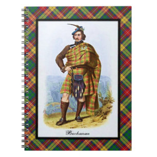 Schottische Hochland-Träume Clan-Buchanans Notizblock