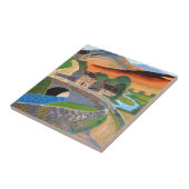 Schottische Hochländer Fliese (Seite)