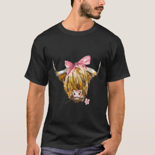 Schottische Hochlandkuh für Frühjahrsfarm T-Shirt