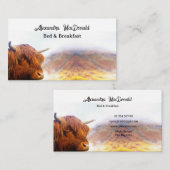 Schottische Hochlandkuh Visitenkarte (Vorne/Hinten)