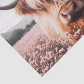 Schottische Hochlandkuh-Wildblume Seidenpapier (Ausschnitt)