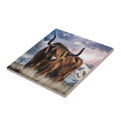 Schottische Hochlandrinder Fliese (Seite)