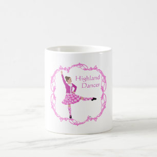 Schottische Hochlandtänzerin keltische Knotenarbei Kaffeetasse
