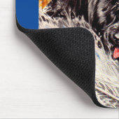 Schottische Hunde, Blackie und Whitie Mousepad (Ecke)