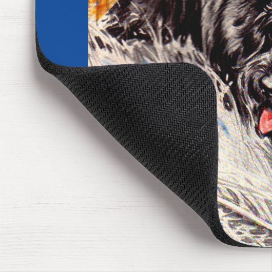 Schottische Hunde, Blackie und Whitie Mousepad (Ecke)