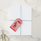 Schottische Hundedame mit Schirm Geschenkanhänger (Mit Garn)