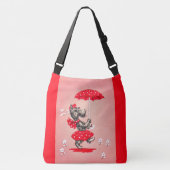 Schottische Hundedame mit Schirm Tragetaschen Mit Langen Trägern (Vorderseite)