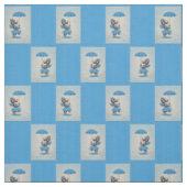 Schottische Hundedame mit Schirmprint Stoff (Muster)