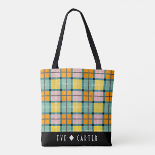 Schottische inspirierte Iona Tartan-Taschen-Tasche Tasche
