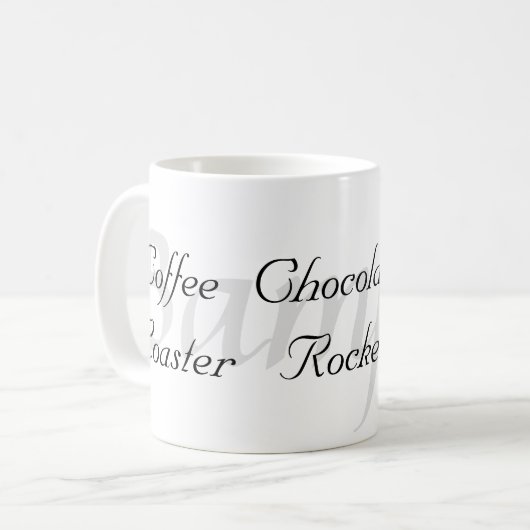 Schottische Jargon-Wörter Kaffeetasse (Vorderseite Links)