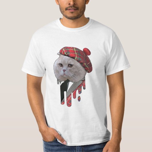 Schottische Katze T-Shirt (Vorderseite)