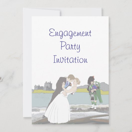 Schottische, keltische Interessengruppe Einladung (Vorderseite)