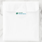 Schottische Konservative Runder Aufkleber (Tasche)
