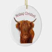 Schottische Kuh Keramik Ornament (Rechts)