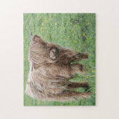 Schottische Kuhphotographie Puzzle (Vertikal)