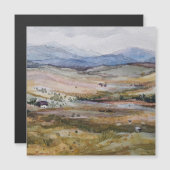 Schottische Landschaft in Aquarellen Magnetkarte (Vorne/Hinten)