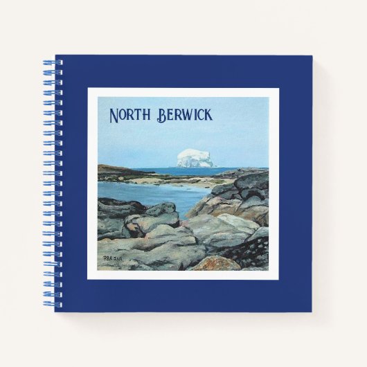 Schottische Landschaft Küstenmalerei mit schöner K Notizblock (Vorderseite)