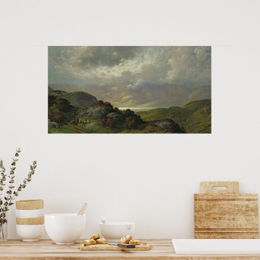 Schottische Landschaft Poster (Küche)