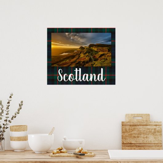 Schottische Landschaft Poster (Küche)