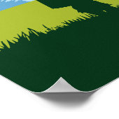 Schottische Landschaft Poster (Ecke)