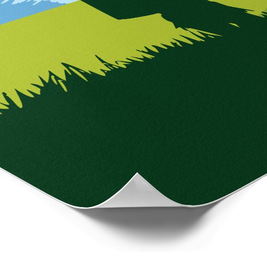 Schottische Landschaft Poster (Ecke)