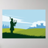 Schottische Landschaft Poster (Vorne)