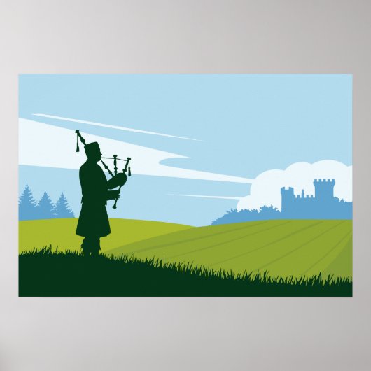 Schottische Landschaft Poster (Vorne)